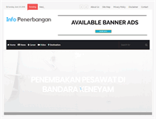 Tablet Screenshot of infopenerbangan.com